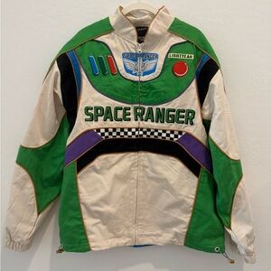 Disney Pixar Boxlunch Space Ranger Buzz Lightyear Toy Story Racing Jacket NWT